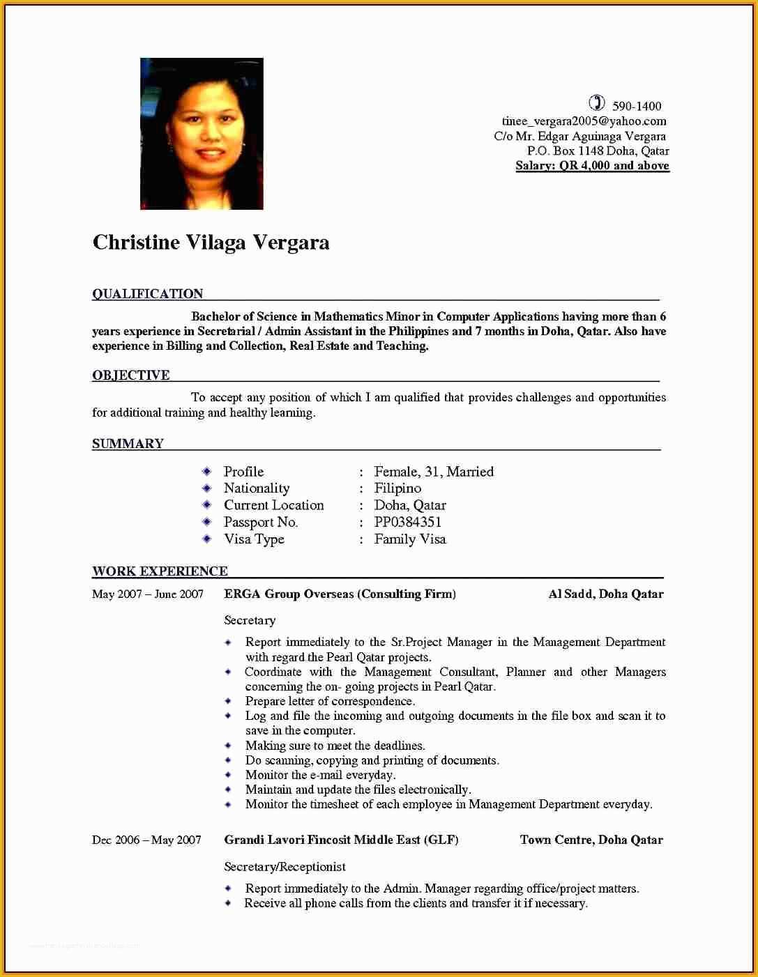 Curriculum Vitae Template Free Of 16 How to Write Curriculum Vitae