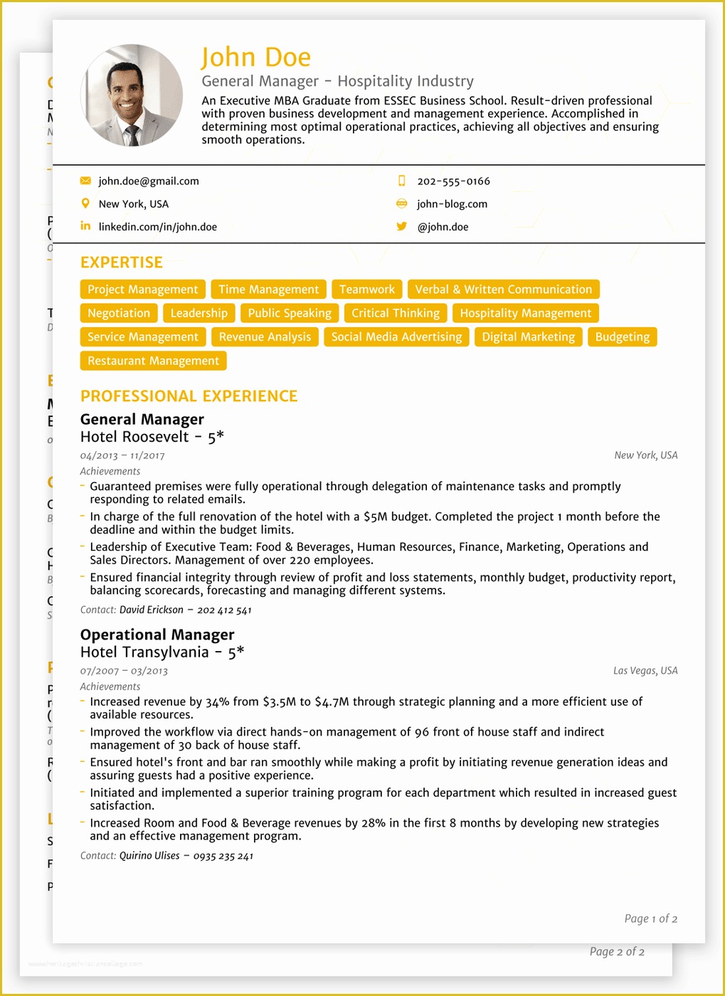 Curriculum Vitae Template Free Of 2018 Cv Templates [download] Create Yours In 5 Minutes