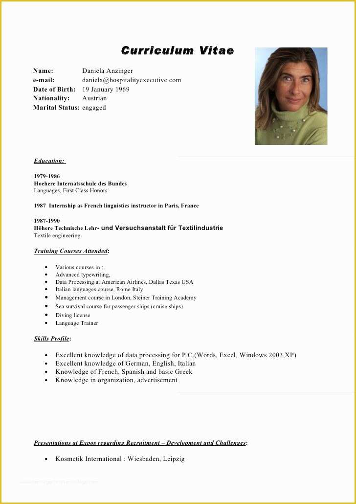 Curriculum Vitae Template Free Of 25 Best Ideas About English Cv Template On Pinterest