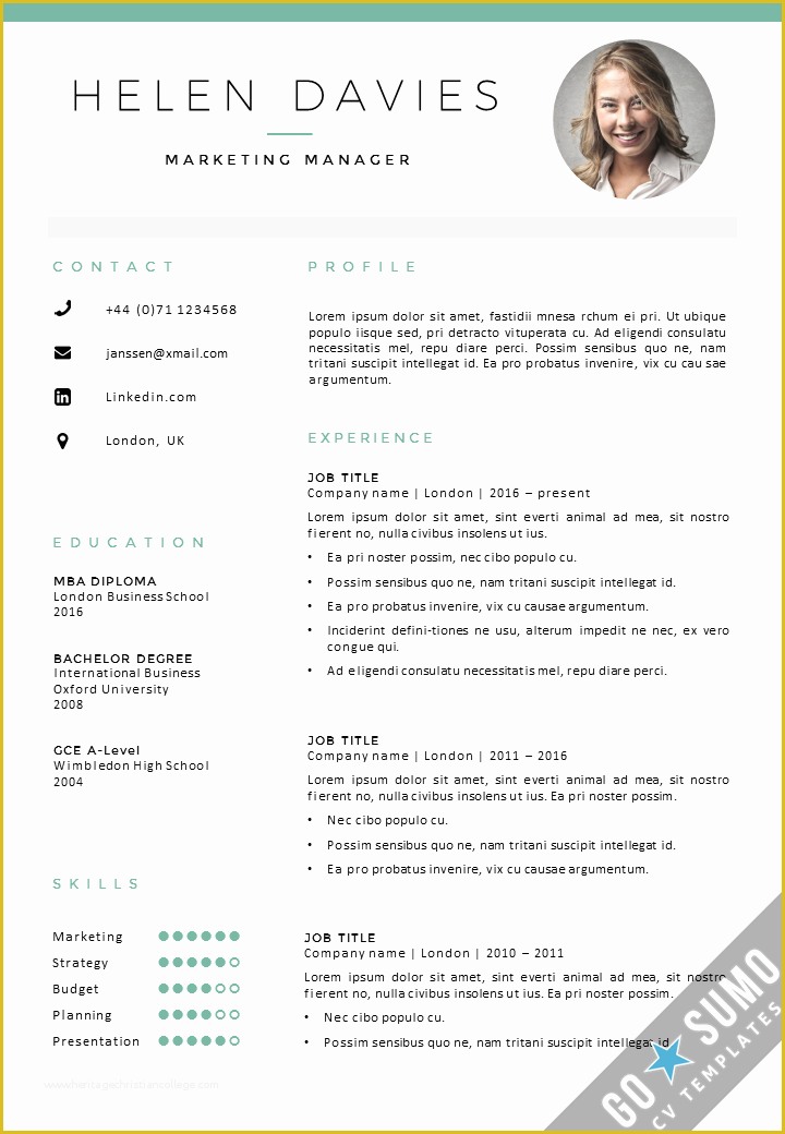 Curriculum Vitae Template Free Of Cv Template London Cv Cover Letter Template In Word