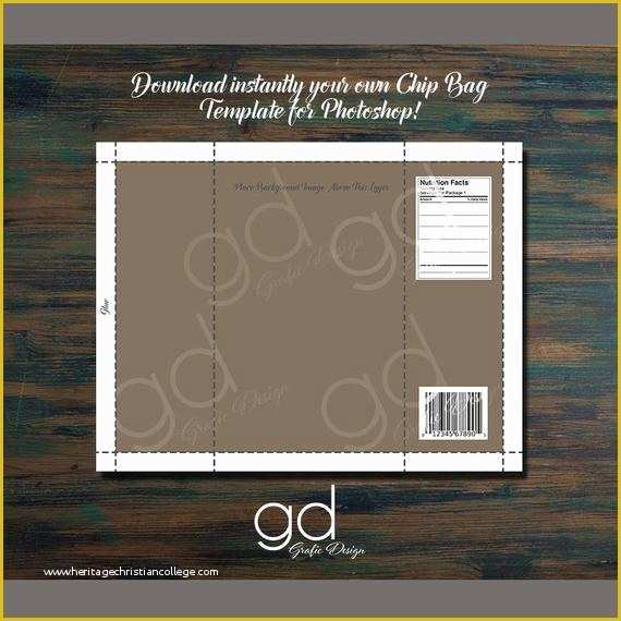 Custom Chip Bag Template Free Of Chip Bag Template Printable Downloadable Shop File