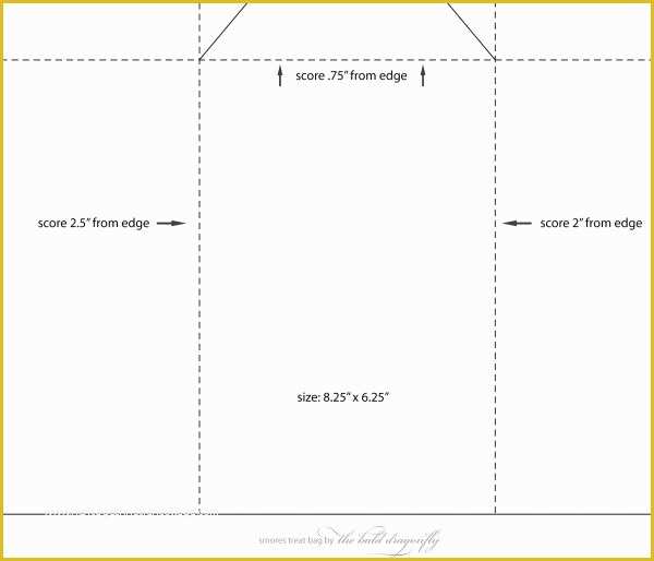 Custom Chip Bag Template Free Of Glassine Bag Template Campfire Treats May Arts wholesale