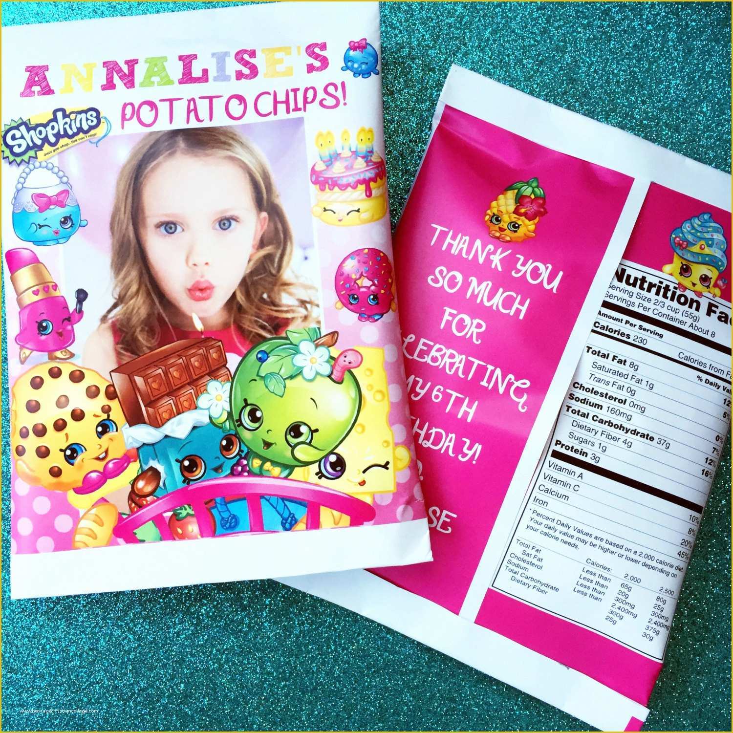 Custom Chip Bag Template Free Of Shopkins Favor Bags Custom Potato Chip Bags by Pssprints