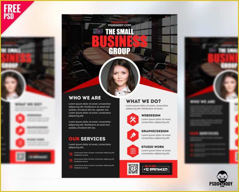 Custom Flyer Templates Free Of [free]professional Business Flyer Psd Freebie