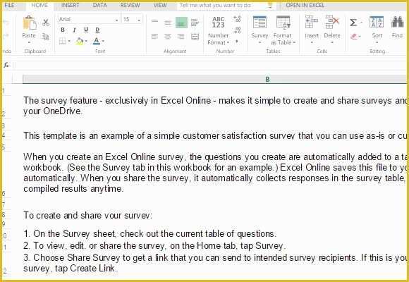 Customer Service Email Templates Free Of Customer Satisfaction Survey Template for Excel