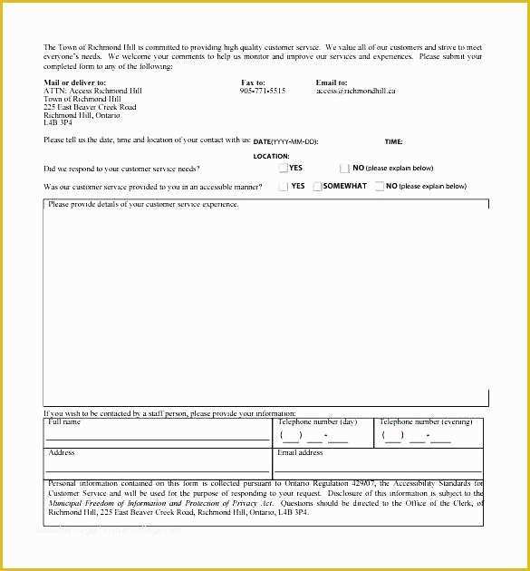 Customer Service Email Templates Free Of Customer Service Feedback Template Stakeholder Feedback