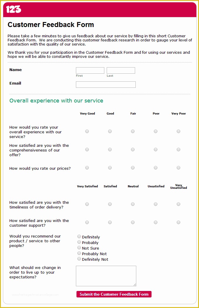 Customer Service Email Templates Free Of Feedback Survey Template R G Technologies Ms Word