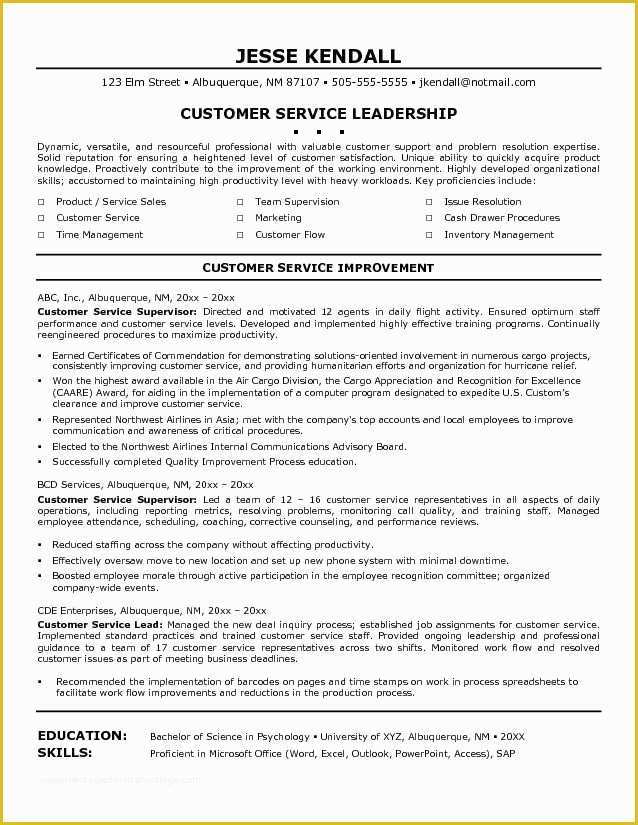 Customer Service Resume Template Free Of Pin Oleh Jobresume Di Resume Career Termplate Free