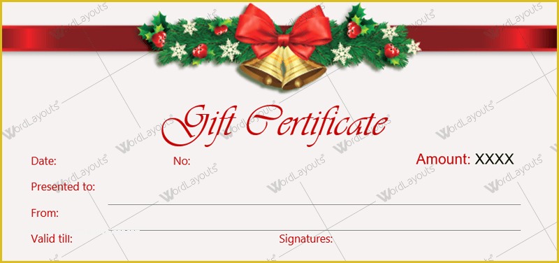 Customizable Certificate Templates Free Of 12 Beautiful Christmas Gift Certificate Templates for Word