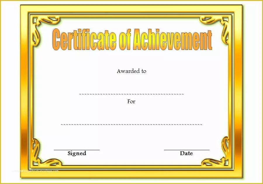 Customizable Certificate Templates Free Of Free Customizable Printable Certificates Achievement