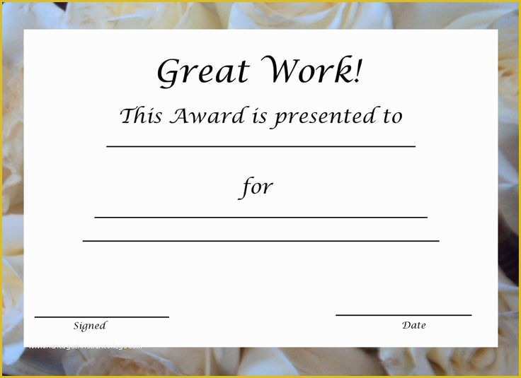 Customizable Certificate Templates Free Of Free Printable Award Certificate Template