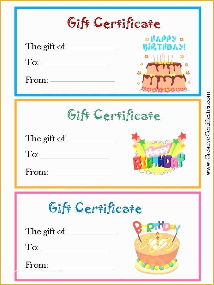 Customizable Certificate Templates Free Of Free Printable Birthday Certificates Free Customizable