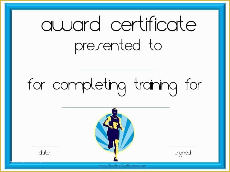Customizable Certificate Templates Free Of Running Certificate Templates Free &amp; Customizable