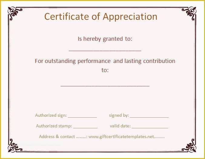 Customizable Certificate Templates Free Of the 25 Best Certificate Of Appreciation Ideas On