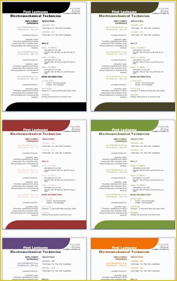 Cv Microsoft Word Template Free Of 50 Free Microsoft Word Resume Templates for Download