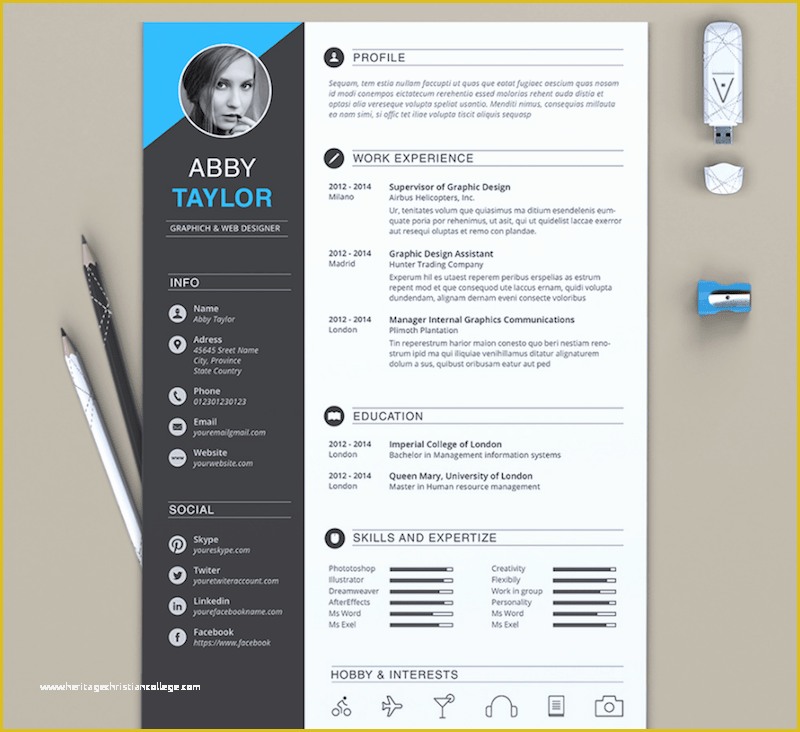 Cv Microsoft Word Template Free Of 65 Eye Catching Cv Templates for Ms Word