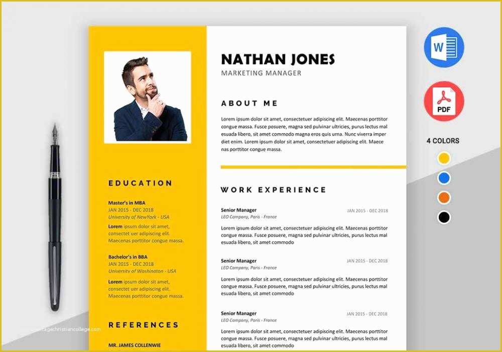 Cv Microsoft Word Template Free Of assure Free Resume Template for Ms Word Maxresumes