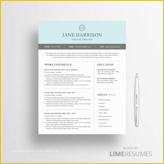 Cv Microsoft Word Template Free Of Modern Resume Template for Microsoft Word Limeresumes