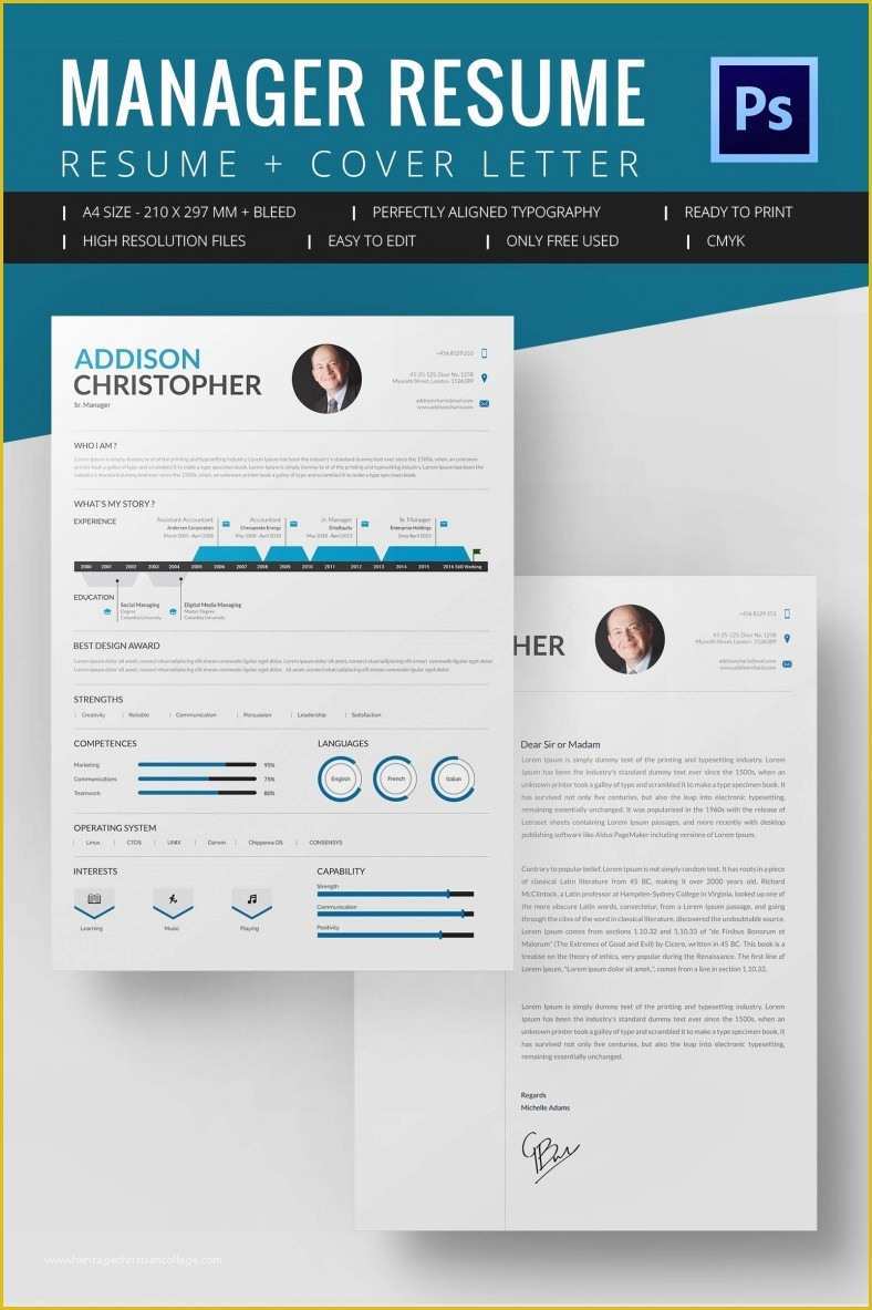 Cv Microsoft Word Template Free Of Project Manager Resume Template 10 Free Word Excel