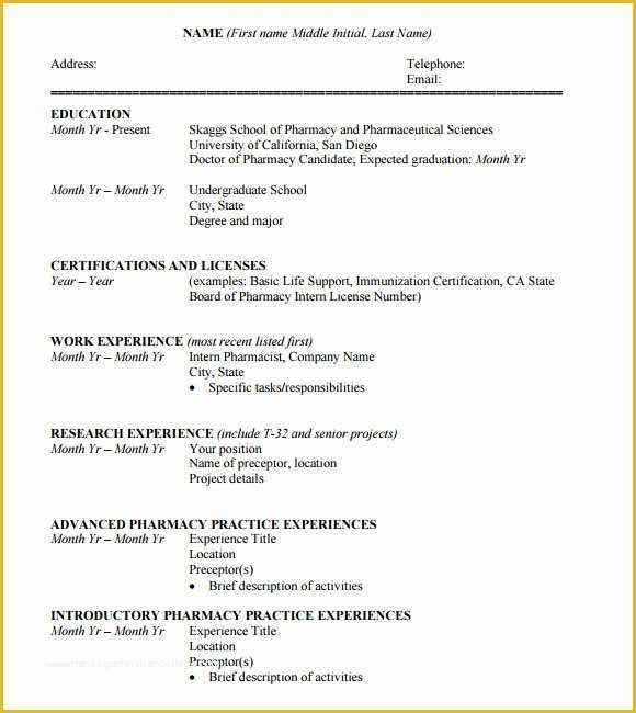 Cv Template Pdf Free Of 10 Student Cv Templates Download for Free