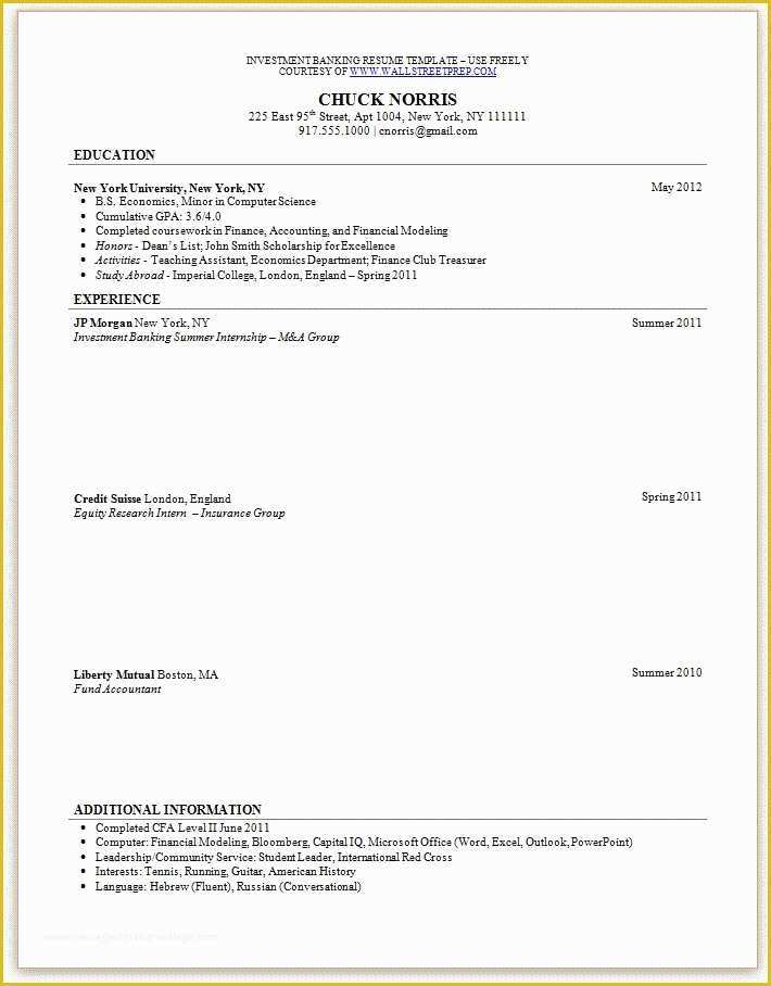 Cv Template Pdf Free Of 19 Cv format Pdf