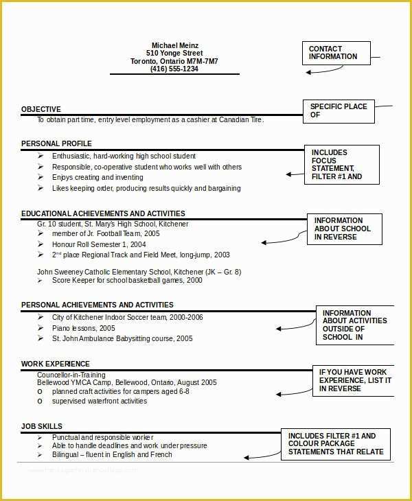 Cv Template Pdf Free Of 30 Best Resume formats Doc Pdf Psd