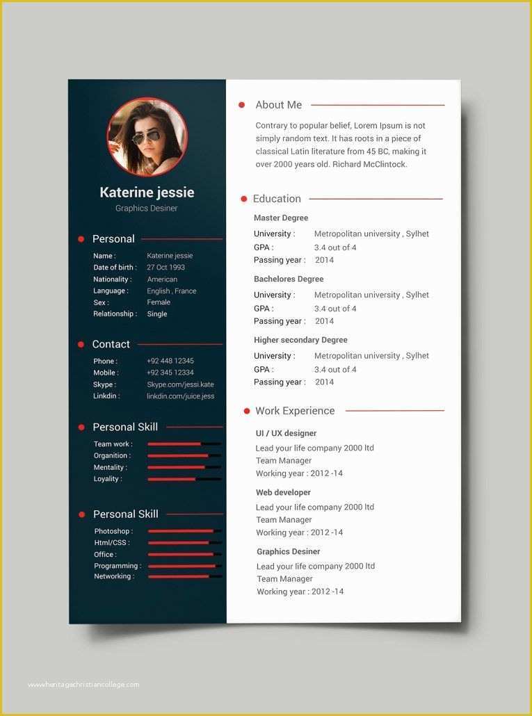 Cv Template Pdf Free Of Free Professional Resume Cv Template Psd … Re