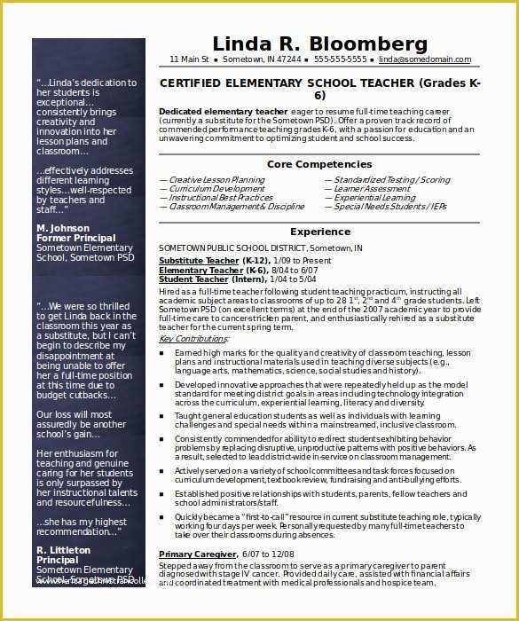 Cv Templates Free Download Word Document Of 50 Teacher Resume Templates Pdf Doc