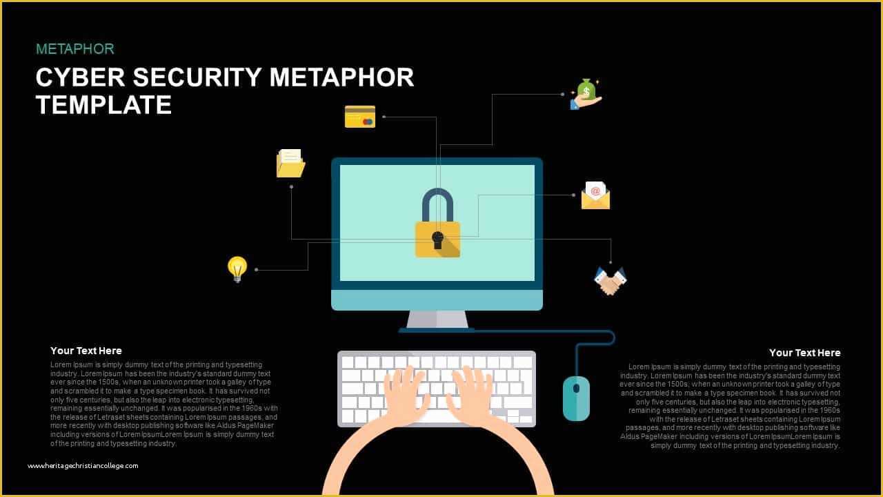 Cyber Security Powerpoint Template Free Of Cyber Security Powerpoint Template and Keynote Slide