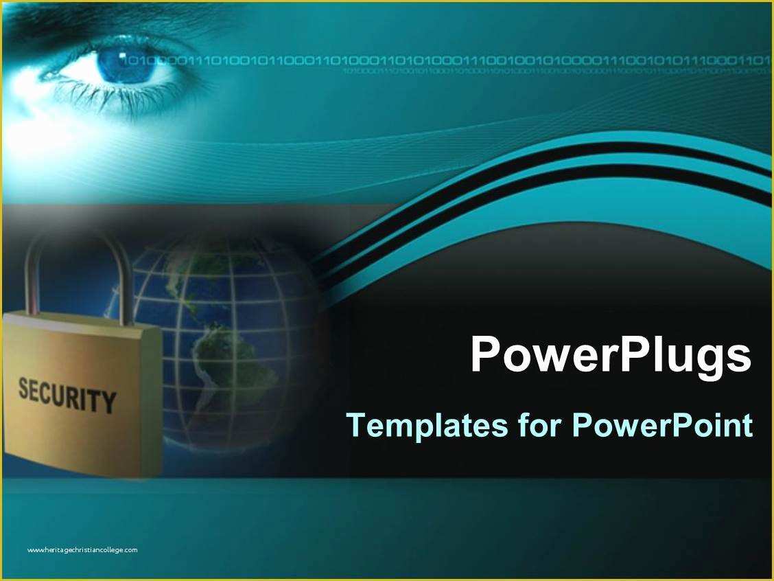 Cyber Security Powerpoint Template Free Of Powerpoint Template Keep Yourself Secure On Internet with