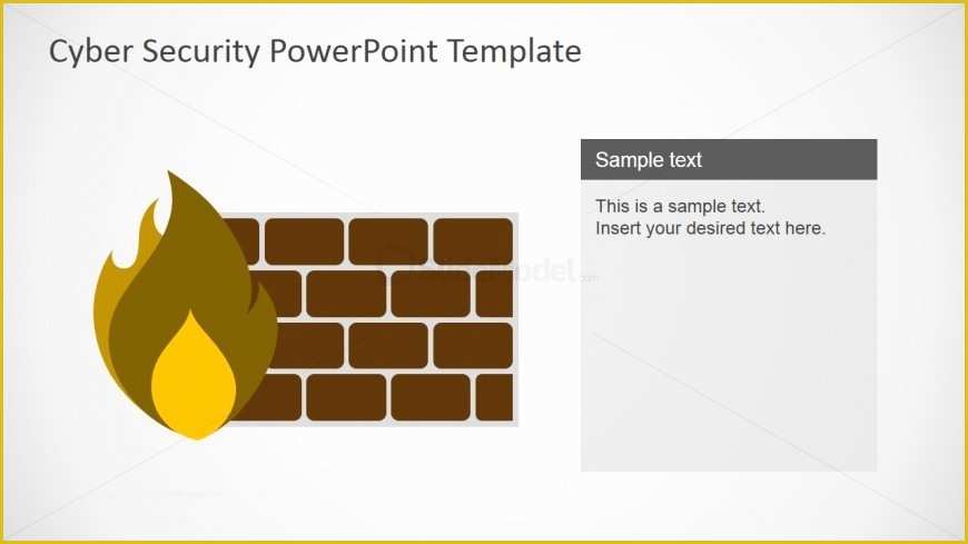 Cyber Security Powerpoint Template Free Of Puter Firewall Shapes for Powerpoint Slidemodel