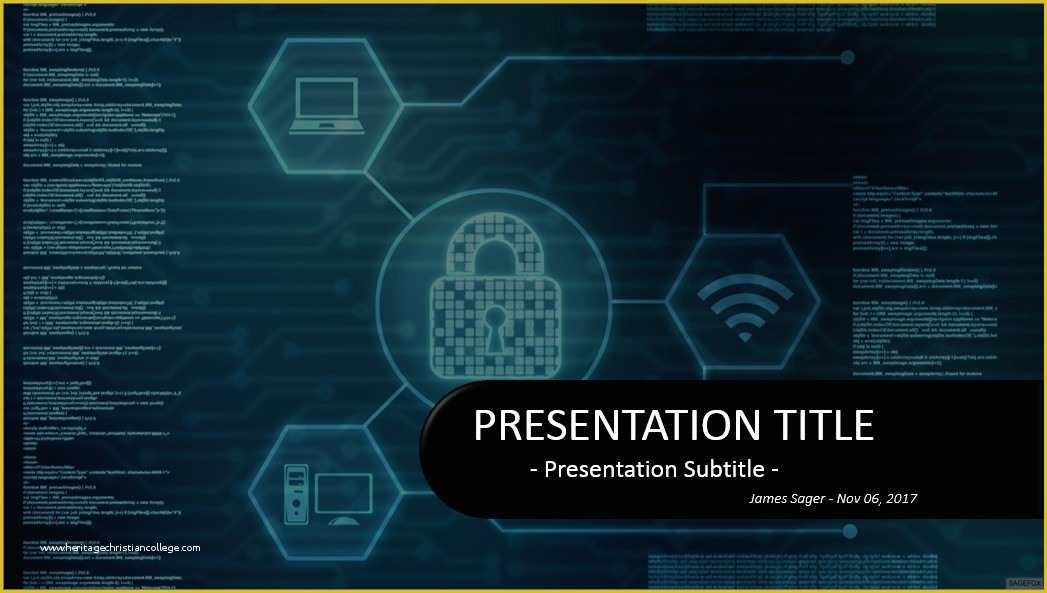 Cyber Security Powerpoint Template Free Of Security Presentation Template