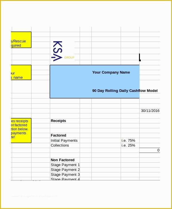 Daily Cash Flow Template Free Download Of Cash Flow Excel Template 11 Free Excels Download