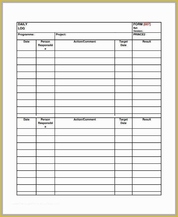 Daily Construction Log Template Free Of Construction Daily Log Template New Construction Daily