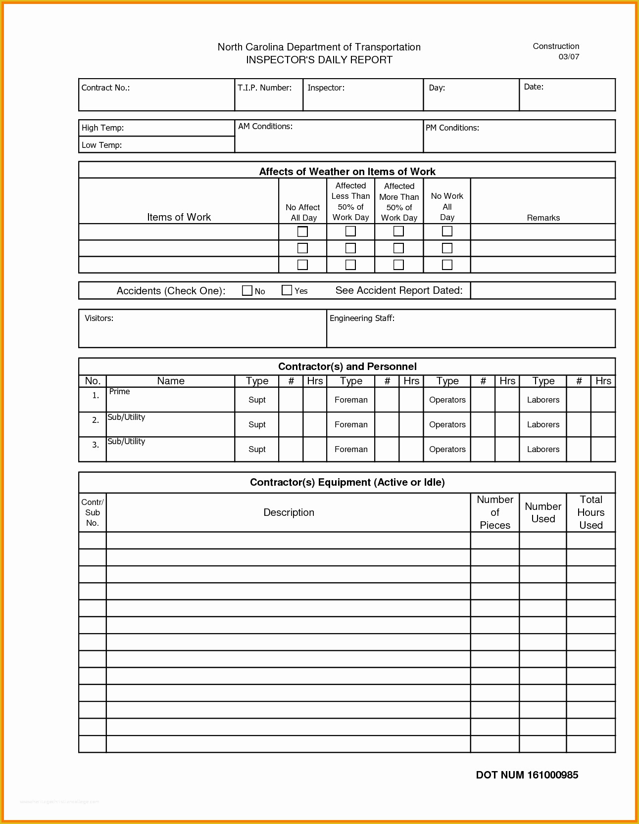 Daily Construction Log Template Free Of Construction Daily Report Template Excel