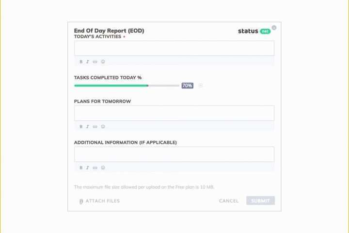 Daily Report Template Free Download Of 1 Must Have Daily Work Report Template