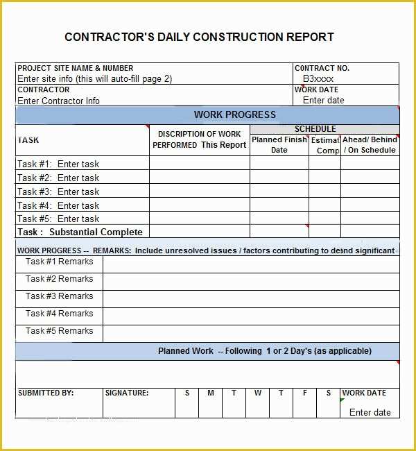 Daily Report Template Free Download Of Daily Report 7 Free Pdf Doc Download