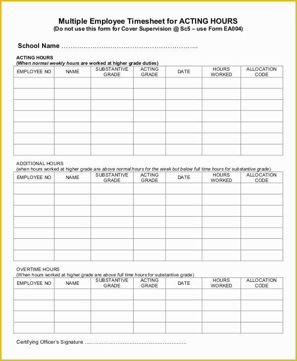 Daily Timesheet Template Free Printable Of 28 Printable Timesheet Templates