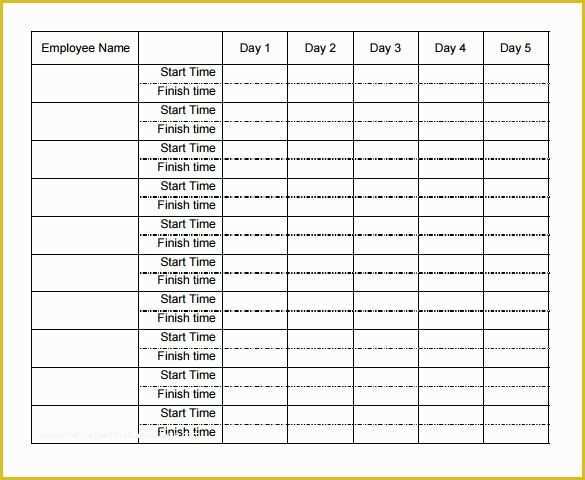 Daily Timesheet Template Free Printable Of 29 Free Timesheet Templates – Free Sample Example format