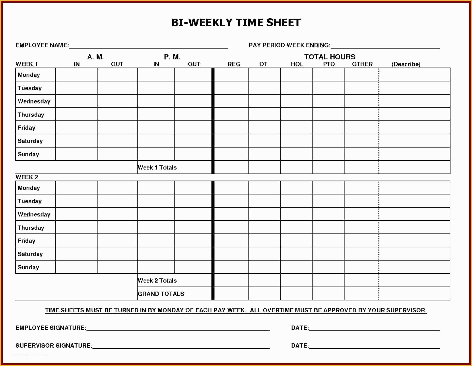 Daily Timesheet Template Free Printable Of Daily Time Sheet Printable Printable 360 Degree