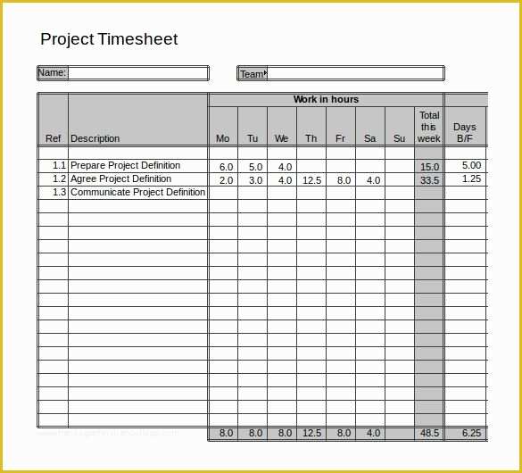 Daily Timesheet Template Free Printable Of Daily Timesheet Template Free Printable Free Printable