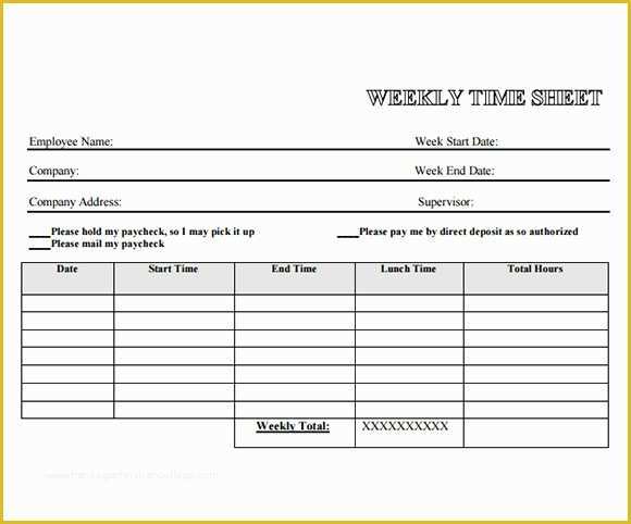 Daily Timesheet Template Free Printable Of Employee Timesheet Template 8 Free Download for Pdf
