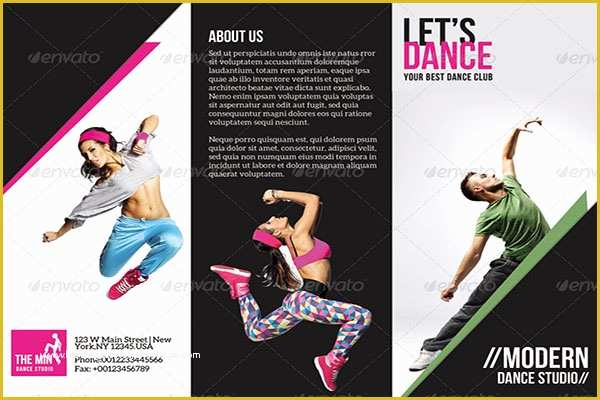 Dance Brochure Templates Free Download Of 17 Dance Studio Brochure Templates