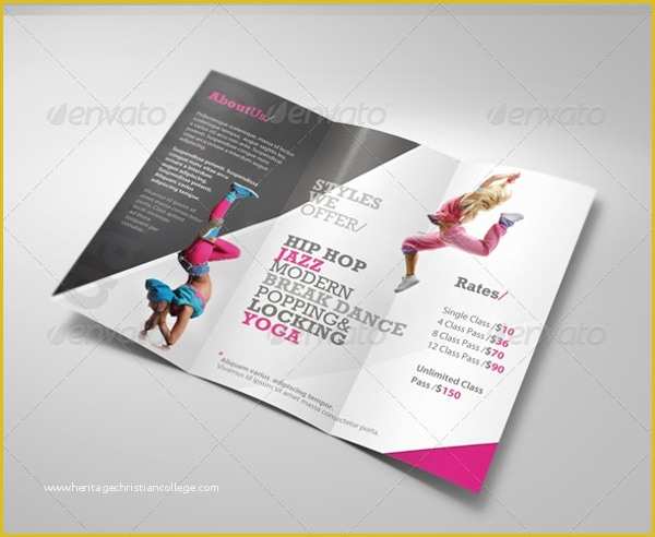 Dance Brochure Templates Free Download Of 18 Studio Brochure Templates