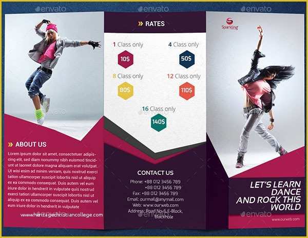 Dance Brochure Templates Free Download Of 26 Dance Studio Brochure Templates Free & Premium Psd