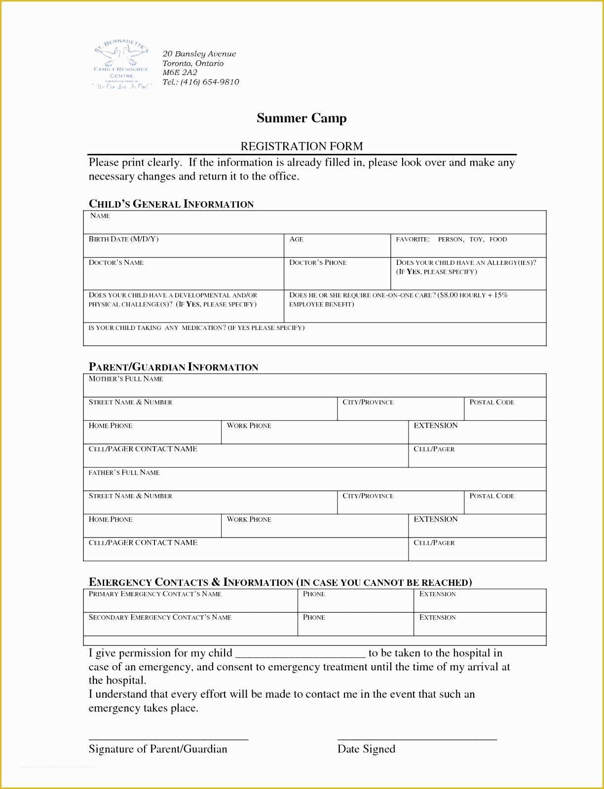 Dance Registration form Template Free Of 6 Dance School Registration form Template Free