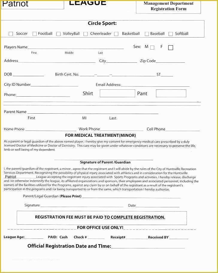 Dance Registration form Template Free Of Dance Registration form Template – Ecux