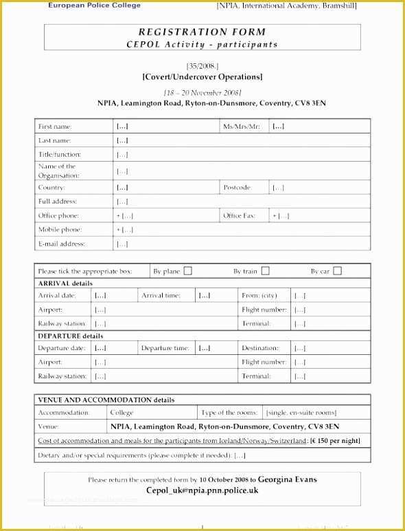 Dance Registration form Template Free Of Dance Registration form Template for 6 Dance School