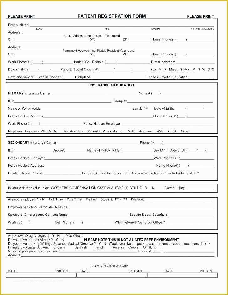 Dance Registration form Template Free Of Registration form In Template Line Free Download