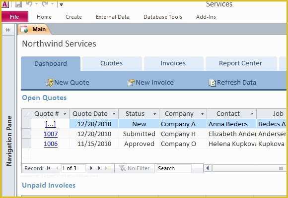 Database Templates Free Download Of Desktop Services Template for Access